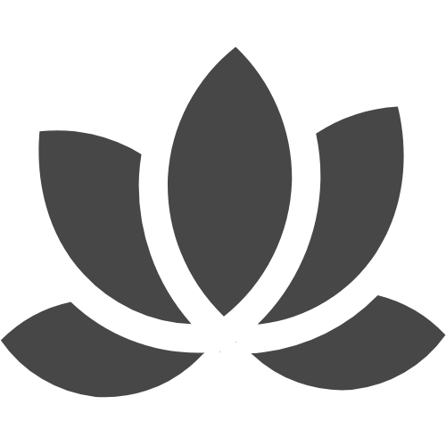 Lotus flower icon symbolizing everyday calm and relaxation.
