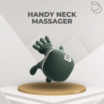 Green neck massager with 'cio' branding on a white background